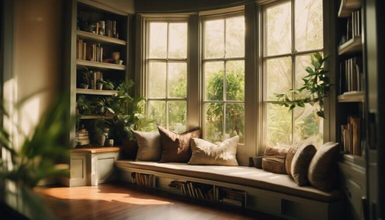 cozy bay window nook