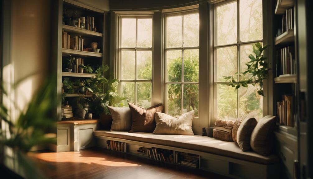 cozy bay window nook