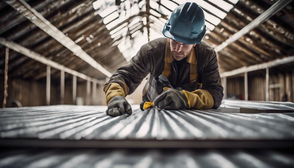 insulating under metal roofs